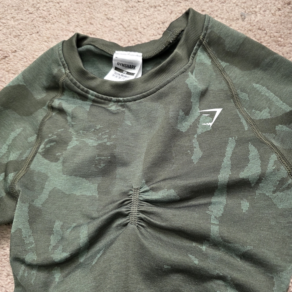 Gymshark Olive Camo Sweatshirt